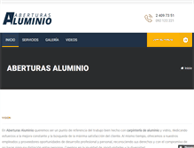 Tablet Screenshot of aberturasaluminio.com.uy